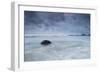 A cloudy but dramatic sunset on Itamambuca beach, Sao Paulo, Brazil.-Alex Saberi-Framed Photographic Print