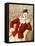 A Clown Leaning On the Back Of a Donkey-null-Framed Stretched Canvas