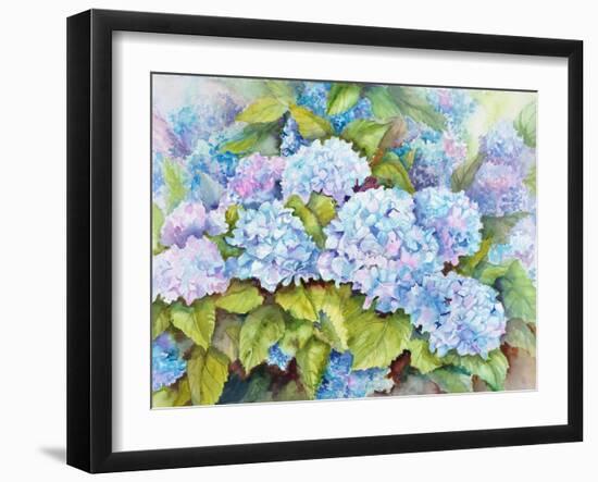 A Cluster of Hydrangeas-Joanne Porter-Framed Giclee Print