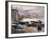 A Cluster of Lighters, River Thames, 1993-Trevor Chamberlain-Framed Giclee Print