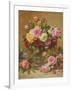 A Cluster of Victorian Roses-Albert Williams-Framed Giclee Print