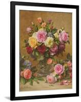 A Cluster of Victorian Roses-Albert Williams-Framed Giclee Print