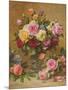 A Cluster of Victorian Roses-Albert Williams-Mounted Giclee Print