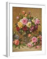 A Cluster of Victorian Roses-Albert Williams-Framed Giclee Print