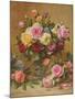 A Cluster of Victorian Roses-Albert Williams-Mounted Giclee Print