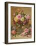 A Cluster of Victorian Roses-Albert Williams-Framed Giclee Print