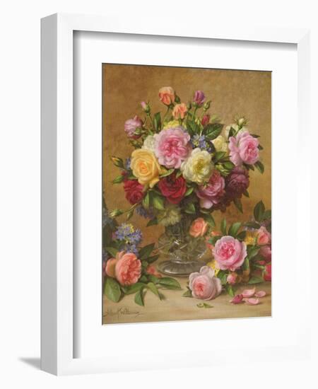 A Cluster of Victorian Roses-Albert Williams-Framed Giclee Print