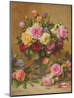 A Cluster of Victorian Roses-Albert Williams-Mounted Giclee Print