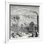 A Coal Mine in Newcastle with Wagons Drawn by Horses on Wooden Rails-null-Framed Giclee Print