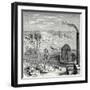 A Coal Mine in Newcastle with Wagons Drawn by Horses on Wooden Rails-null-Framed Giclee Print