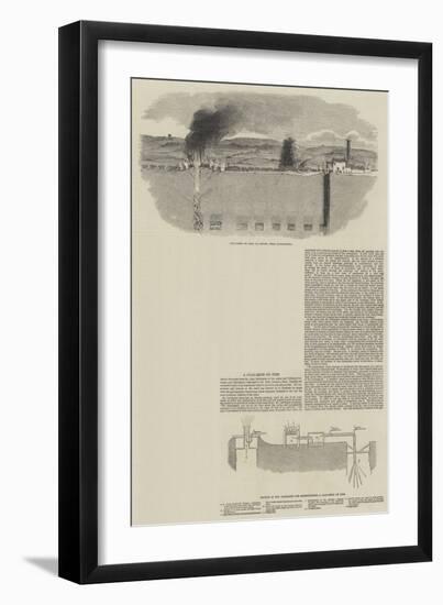 A Coal Mine on Fire-null-Framed Premium Giclee Print