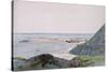 A Coast Scene with a Harbour-John Absolon-Stretched Canvas