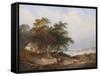 A Coastal Landscape, Isle of Wight-Henry John Boddington-Framed Stretched Canvas