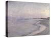 A Coastal Scene-Peder Severin Kröyer-Stretched Canvas