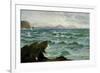 A Coastal Scene-David James-Framed Giclee Print