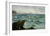 A Coastal Scene-David James-Framed Giclee Print