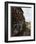 A Cobbled Street in Gerberoy, France, 1938-null-Framed Premium Giclee Print