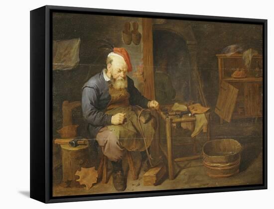 A Cobbler-David Rychaert-Framed Stretched Canvas