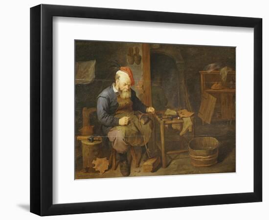 A Cobbler-David Rychaert-Framed Giclee Print