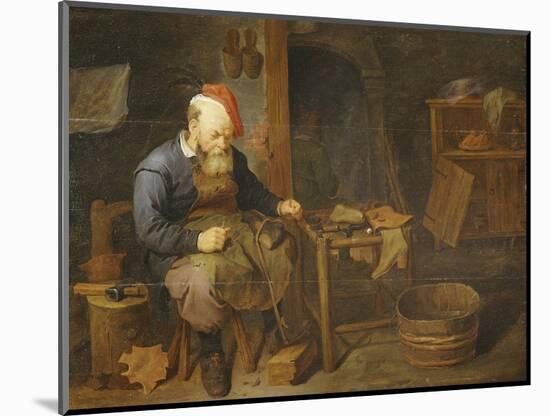 A Cobbler-David Rychaert-Mounted Giclee Print