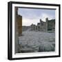 A Cobblestone Roman Road in Pompeii, Italy-null-Framed Photographic Print