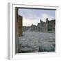 A Cobblestone Roman Road in Pompeii, Italy-null-Framed Photographic Print