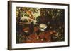 A Cock, a Hen and Chicks in a Yard-Thomas Hiepes-Framed Giclee Print