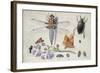 A Cockchafer, Beetle, Woodlice and Other Insects, with a Sprig of Auricula, Early 1650S-Jan van Kessel-Framed Giclee Print