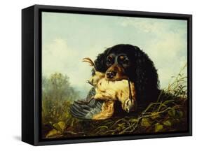 A Cocker Spaniel with a Woodcock-Arthur Fitzwilliam Tait-Framed Stretched Canvas