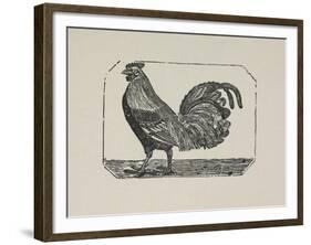 A Cockerel.-Thomas Bewick-Framed Giclee Print