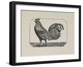 A Cockerel.-Thomas Bewick-Framed Giclee Print