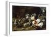 A Cockfight with other Poultry in a Farmyard-Frans Snyders-Framed Giclee Print