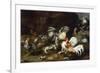 A Cockfight with other Poultry in a Farmyard-Frans Snyders-Framed Giclee Print