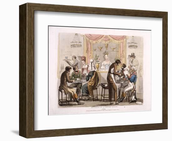 A Coffee House-R.b. Peake-Framed Giclee Print