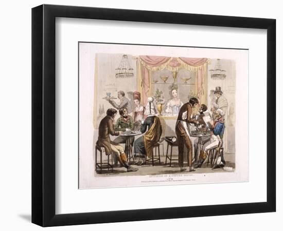 A Coffee House-R.b. Peake-Framed Giclee Print