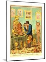 A Cognocenti Contemplating Ye Beauties of Ye Antique-null-Mounted Giclee Print