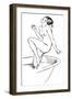 A Cold Bath-null-Framed Art Print