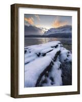 A Cold Morning in Grovfjorden, Troms County, Norway-Stocktrek Images-Framed Photographic Print