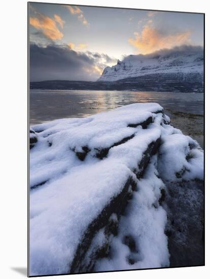 A Cold Morning in Grovfjorden, Troms County, Norway-Stocktrek Images-Mounted Photographic Print