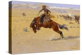 A Cold Morning on the Range-Frederic Sackrider Remington-Stretched Canvas