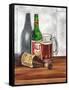 A Cold One I-Jennifer Goldberger-Framed Stretched Canvas