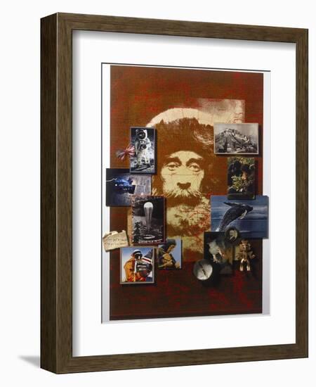 A Collage Celebrates the Centennial of National Geographic Magazine-Fred Otnes-Framed Photographic Print