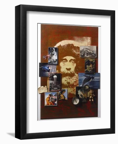 A Collage Celebrates the Centennial of National Geographic Magazine-Fred Otnes-Framed Photographic Print