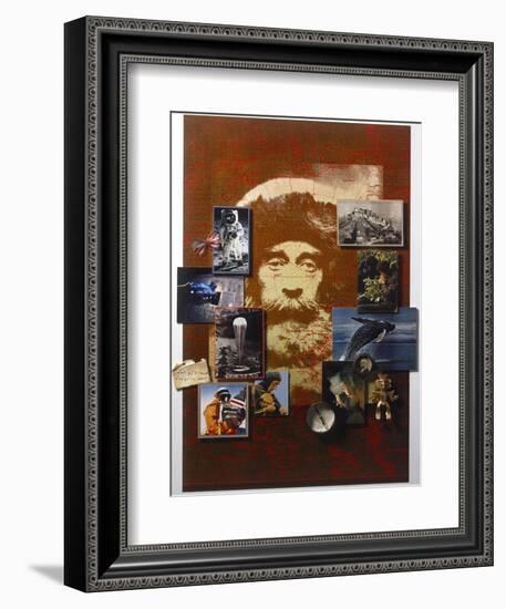 A Collage Celebrates the Centennial of National Geographic Magazine-Fred Otnes-Framed Photographic Print