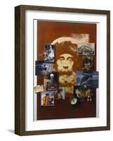 A Collage Celebrates the Centennial of National Geographic Magazine-Fred Otnes-Framed Photographic Print