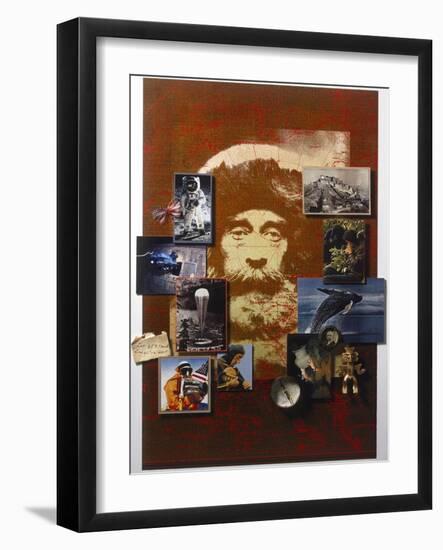 A Collage Celebrates the Centennial of National Geographic Magazine-Fred Otnes-Framed Photographic Print