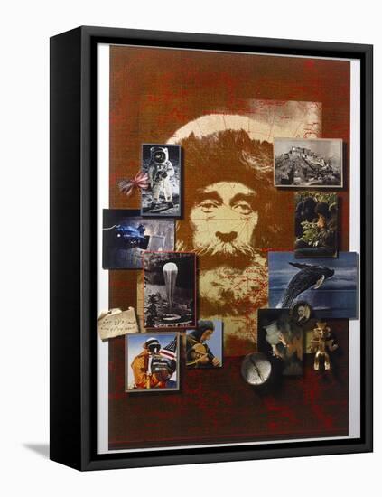 A Collage Celebrates the Centennial of National Geographic Magazine-Fred Otnes-Framed Stretched Canvas