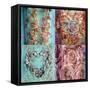 A Collage of Four Flower Montages-Alaya Gadeh-Framed Stretched Canvas