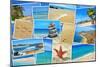 A Collage Of Some Pictures Of Different Beaches Of Spain-nito-Mounted Art Print