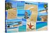 A Collage Of Some Pictures Of Different Beaches Of Spain-nito-Stretched Canvas